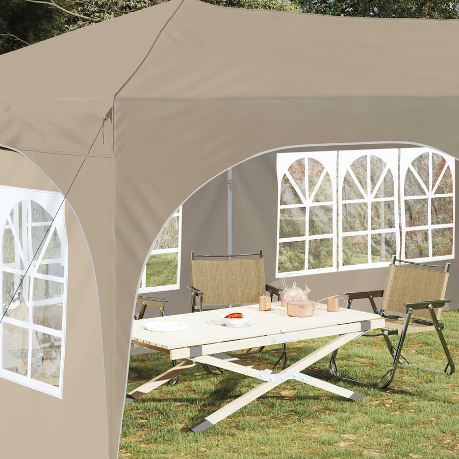 Pop-up Feesttent Crème 575 x 288 x 245 cm Oxford Stof