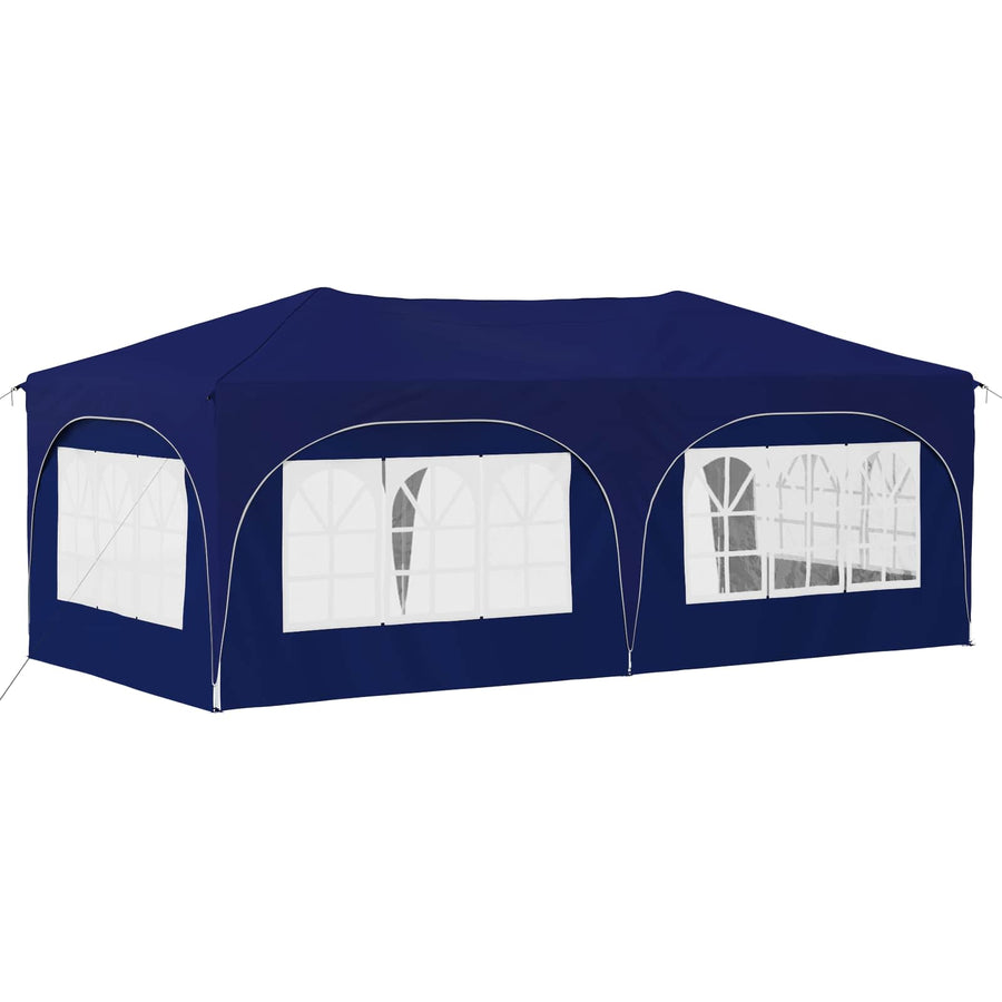 Pop-up Feesttent Blauw 575 x 288 x 245 cm Oxford Stof