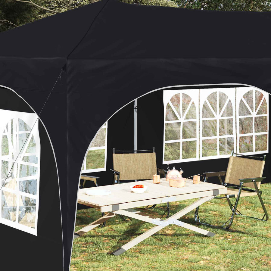 Pop-up Feesttent Antraciet 575 x 288 x 245 cm Oxford Stof