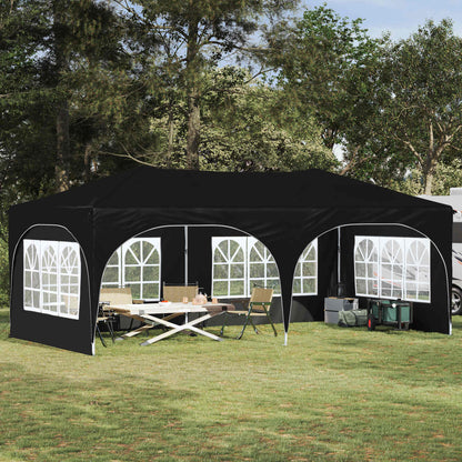 Pop-up Feesttent Antraciet 575 x 288 x 245 cm Oxford Stof