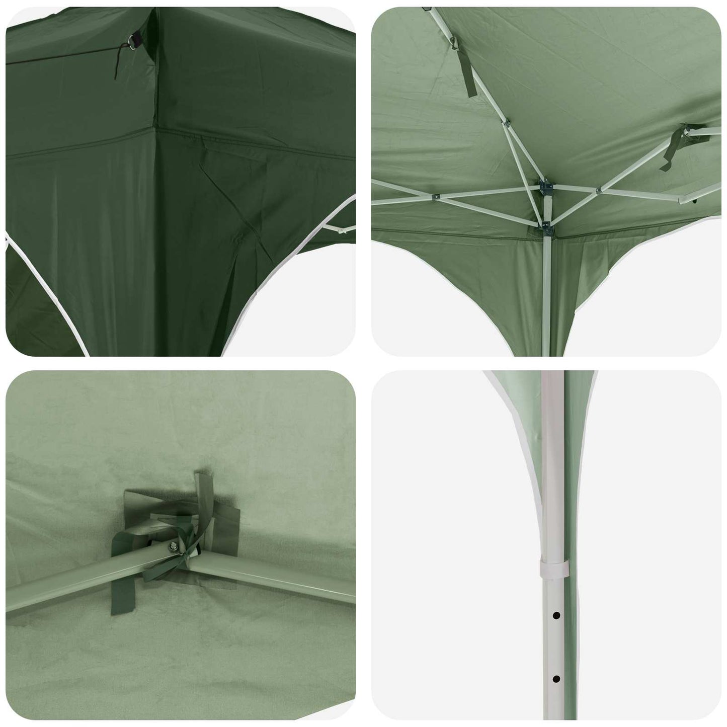 Pop-up Feesttent Groen 575 x 288 x 245 cm Oxford Stof
