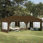 Partytent 575x288x245 cm taupe Oxford stof