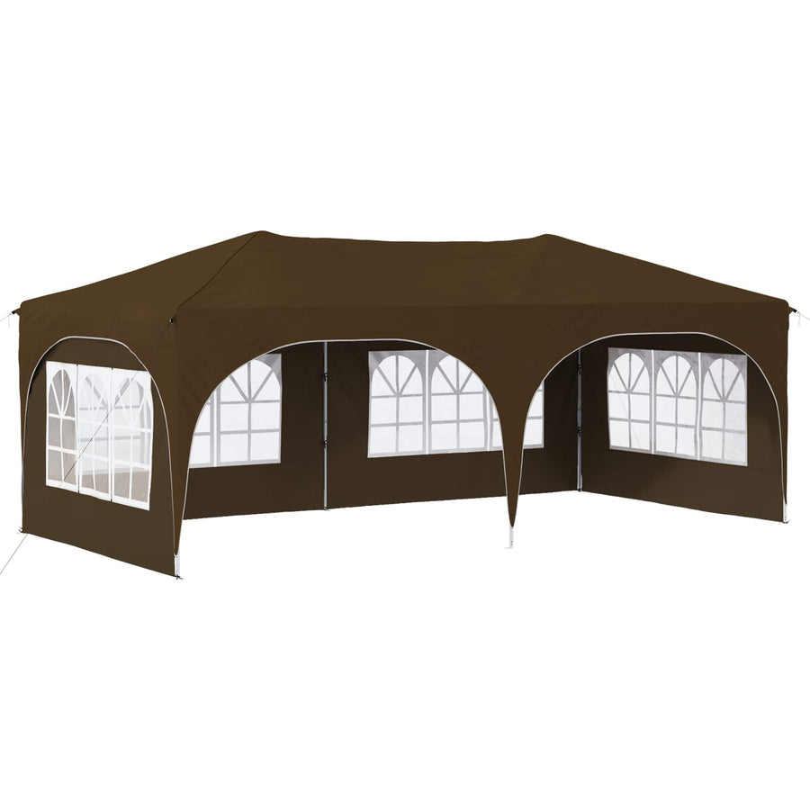 Pop-up Feesttent Taupe 575 x 288 x 245 cm Oxford Stof