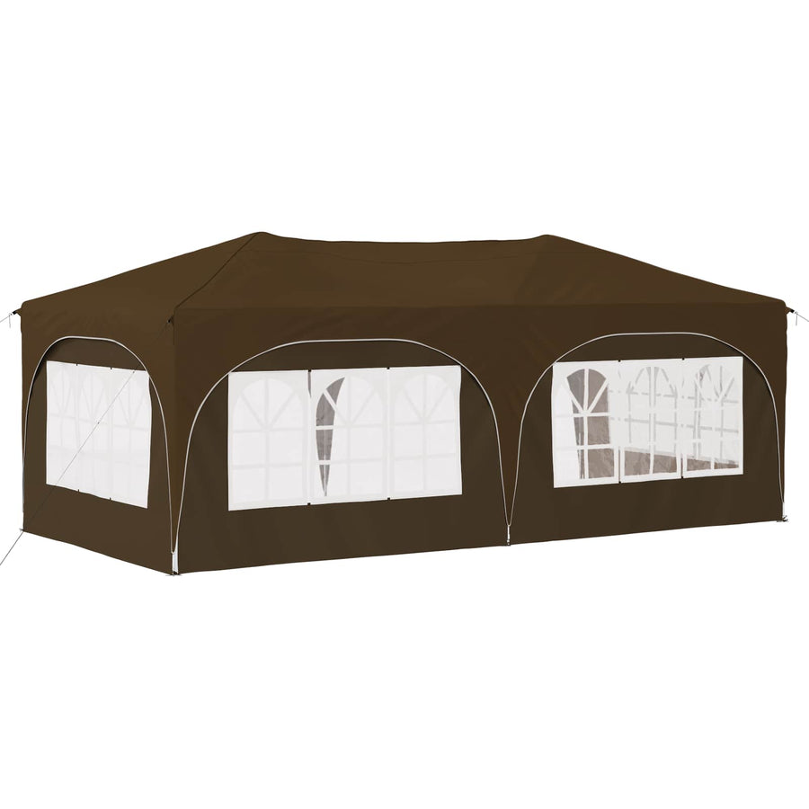 Pop-up Feesttent Taupe 575 x 288 x 245 cm Oxford Stof