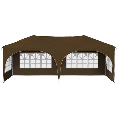 Pop-up Feesttent Taupe 575 x 288 x 245 cm Oxford Stof