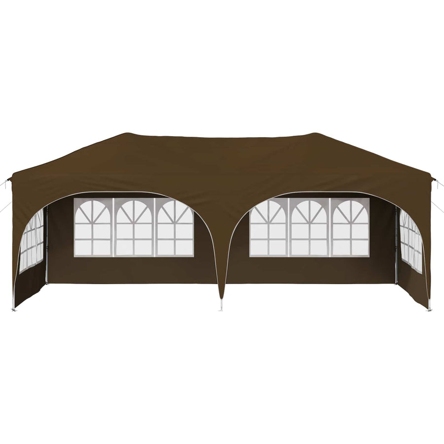 Pop-up Feesttent Taupe 575 x 288 x 245 cm Oxford Stof