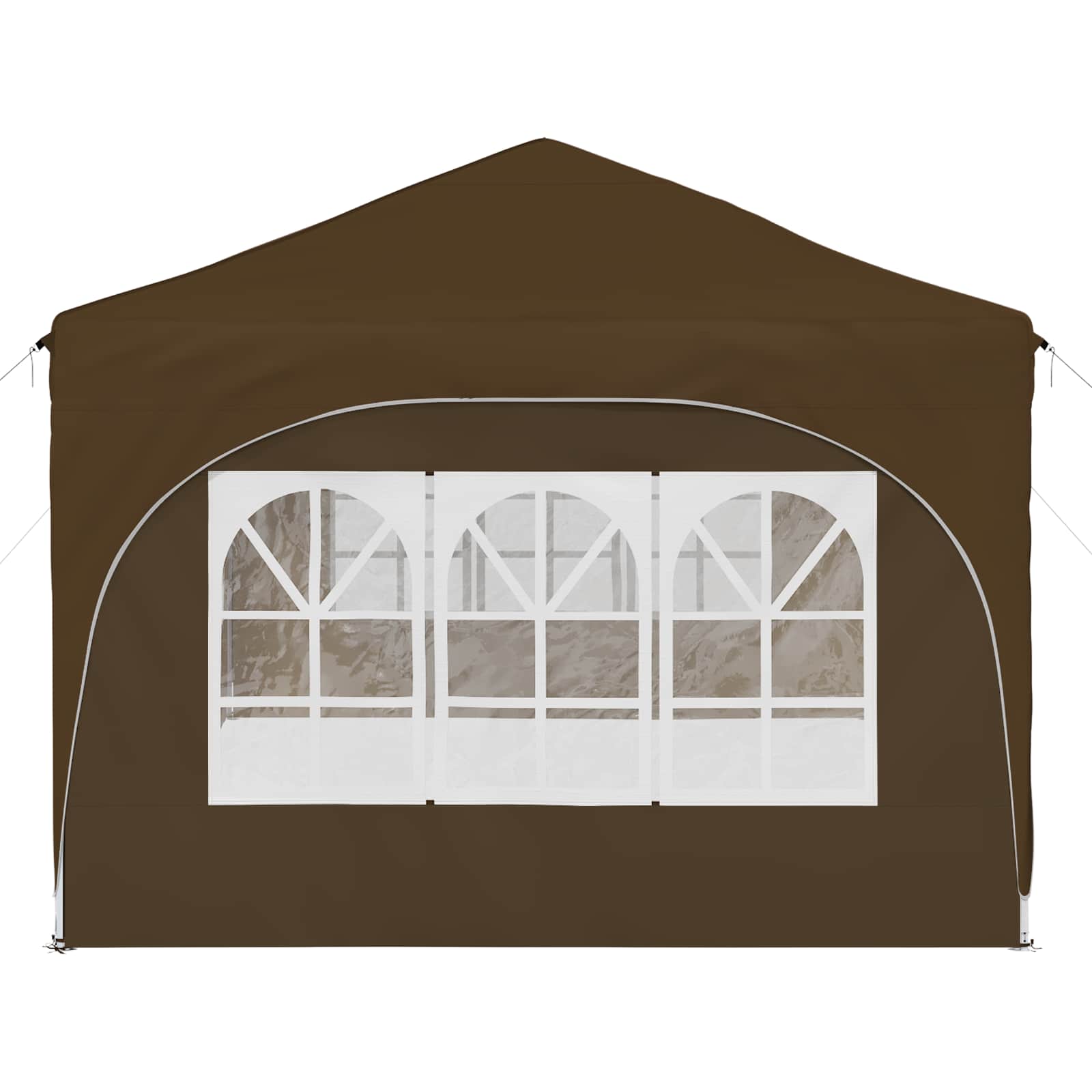 Pop-up Feesttent Taupe 575 x 288 x 245 cm Oxford Stof