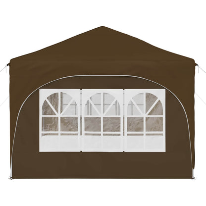 Pop-up Feesttent Taupe 575 x 288 x 245 cm Oxford Stof