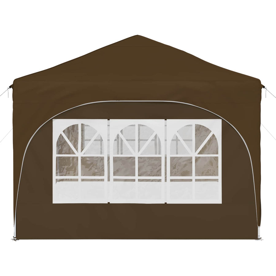 Pop-up Feesttent Taupe 575 x 288 x 245 cm Oxford Stof