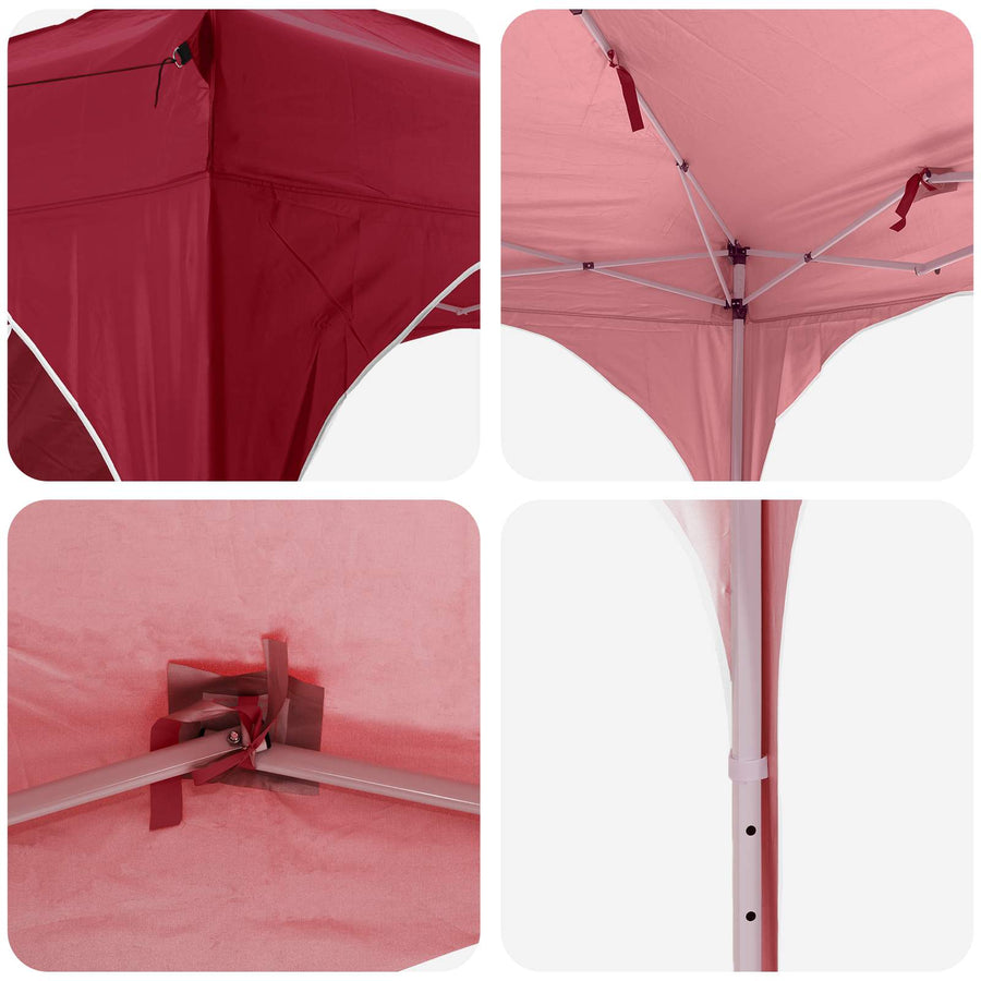 Pop-up Feesttent Bordeauxrood 575 x 288 x 245 cm Oxford Stof