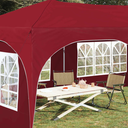 Pop-up Feesttent Bordeauxrood 575 x 288 x 245 cm Oxford Stof
