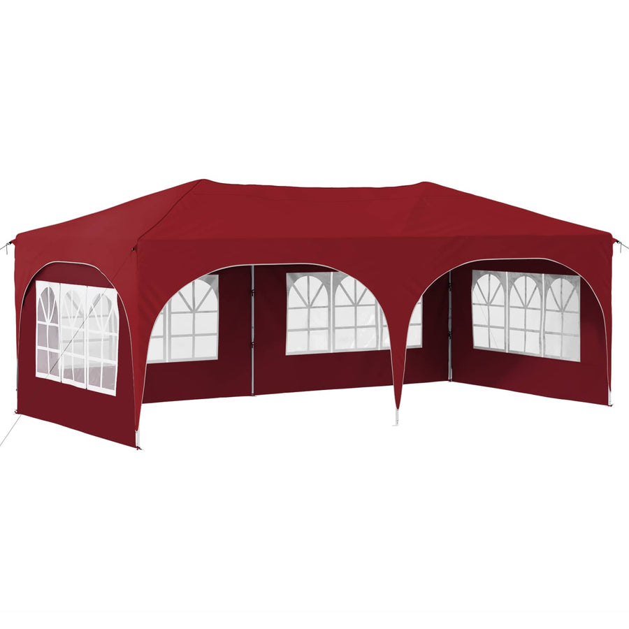 Pop-up Feesttent Bordeauxrood 575 x 288 x 245 cm Oxford Stof
