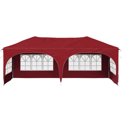 Pop-up Feesttent Bordeauxrood 575 x 288 x 245 cm Oxford Stof