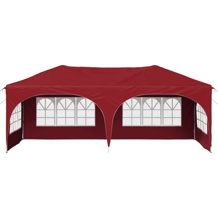 Pop-up Feesttent Bordeauxrood 575 x 288 x 245 cm Oxford Stof