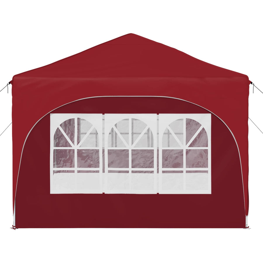 Pop-up Feesttent Bordeauxrood 575 x 288 x 245 cm Oxford Stof