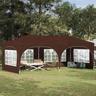 Partytent 575x288x245 cm Oxford stof bruin