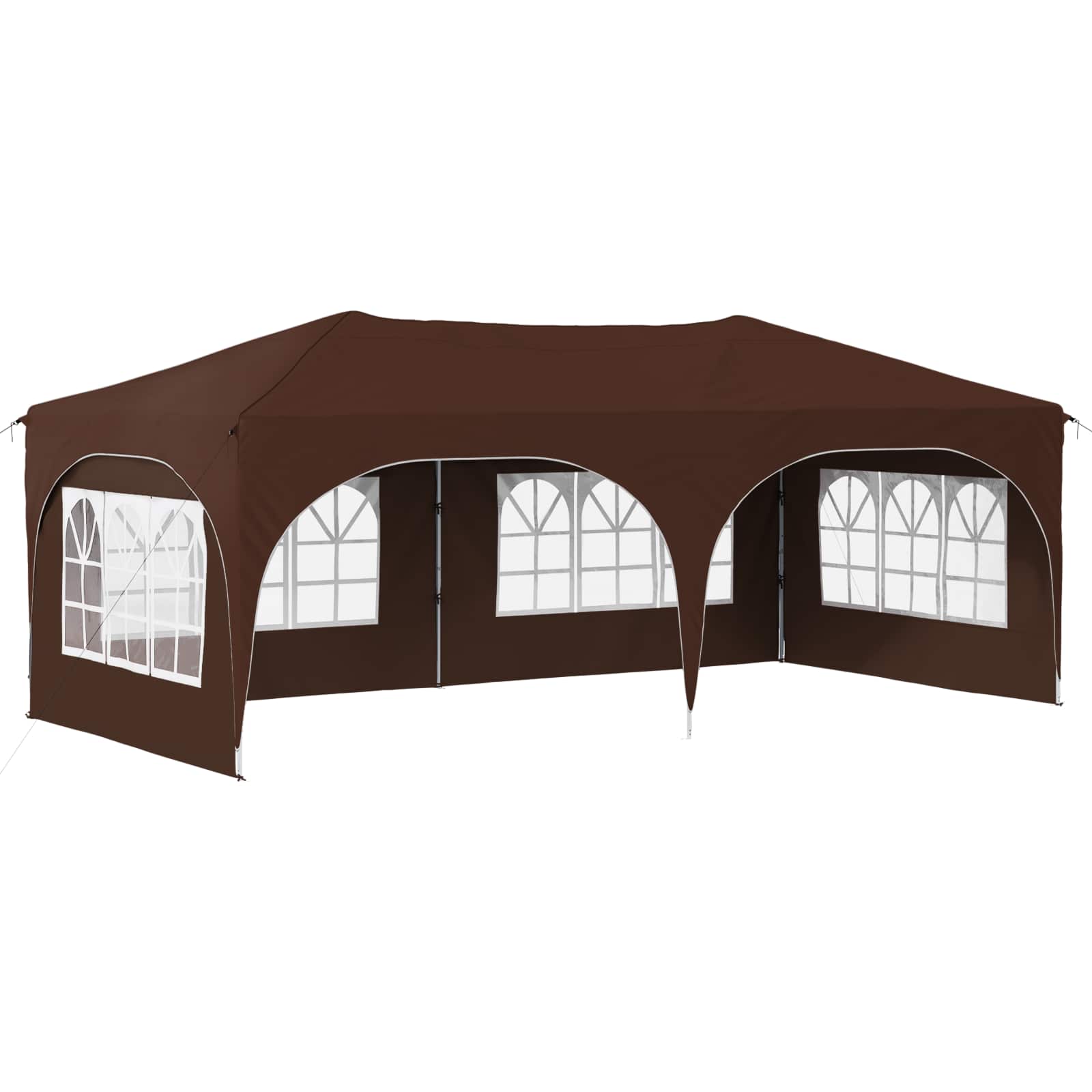 Pop-up Feesttent Bruin 575 x 288 x 245 cm Oxford Stof