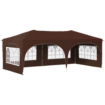 Pop-up Feesttent Bruin 575 x 288 x 245 cm Oxford Stof