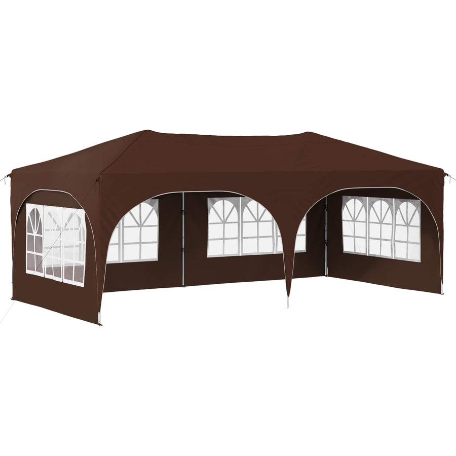 Pop-up Feesttent Bruin 575 x 288 x 245 cm Oxford Stof