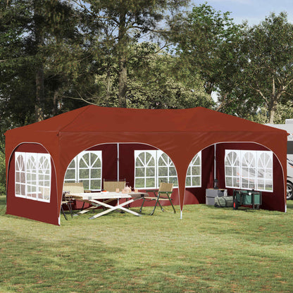 Pop-up Feesttent Terracotta 575 x 288 x 245 cm Oxford Stof