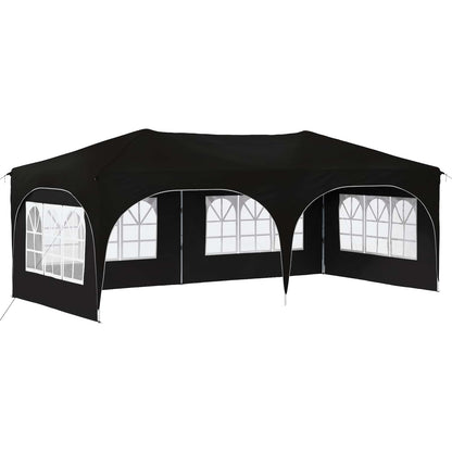 Pop-up Feesttent Zwart 575 x 288 x 245 cm Oxford Stof