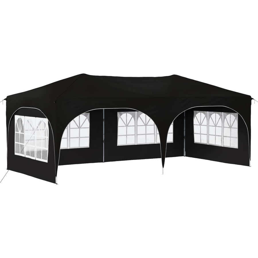 Pop-up Feesttent Zwart 575 x 288 x 245 cm Oxford Stof