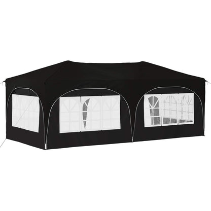 Pop-up Feesttent Zwart 575 x 288 x 245 cm Oxford Stof