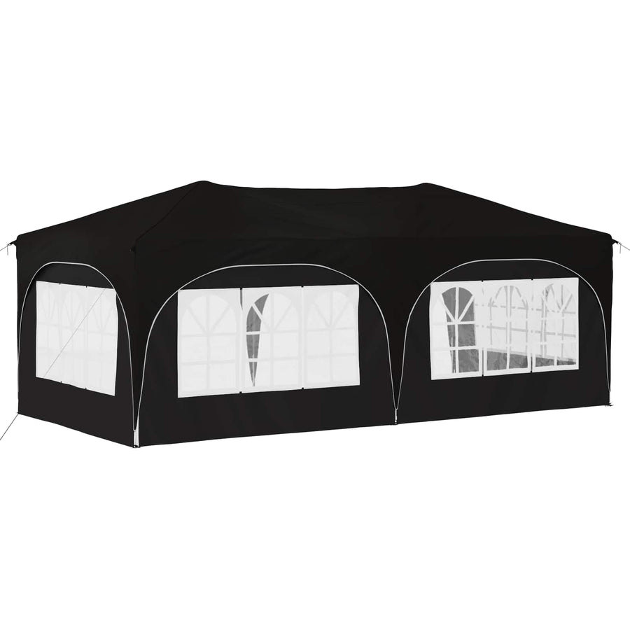Pop-up Feesttent Zwart 575 x 288 x 245 cm Oxford Stof