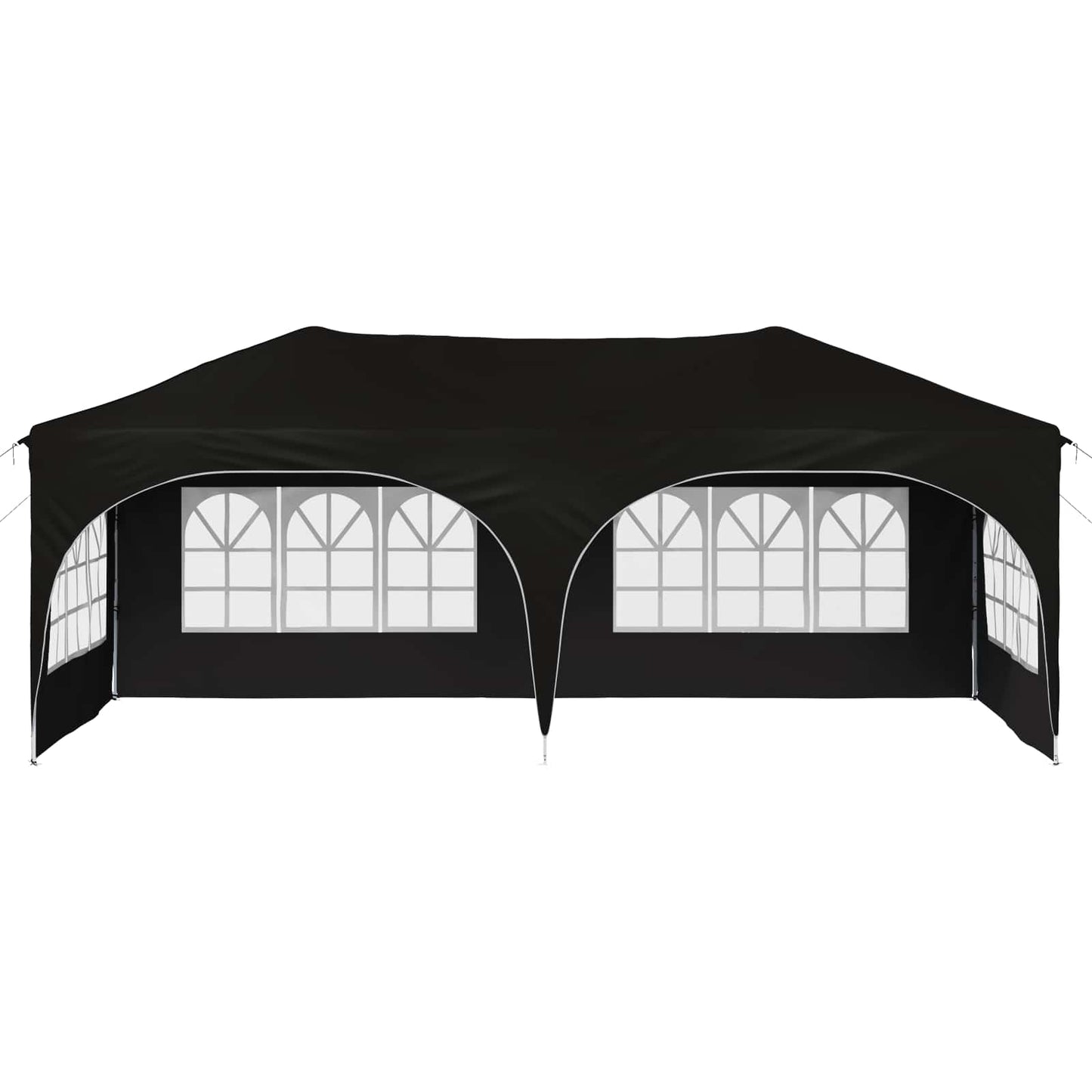 Pop-up Feesttent Zwart 575 x 288 x 245 cm Oxford Stof