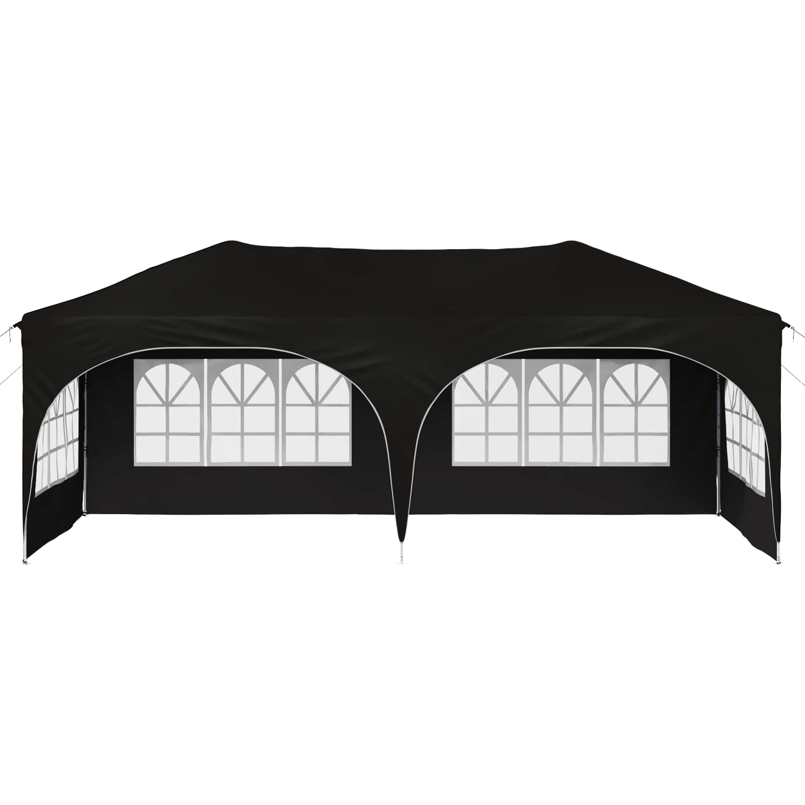 Pop-up Feesttent Zwart 575 x 288 x 245 cm Oxford Stof