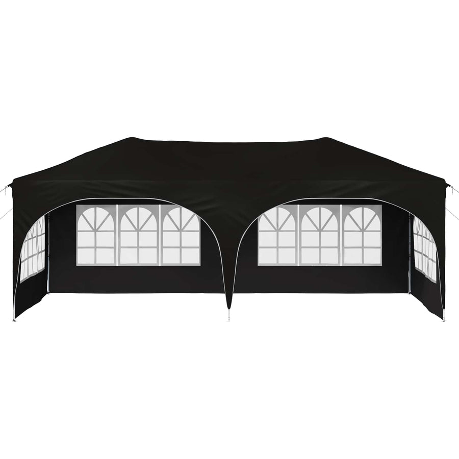 Pop-up Feesttent Zwart 575 x 288 x 245 cm Oxford Stof