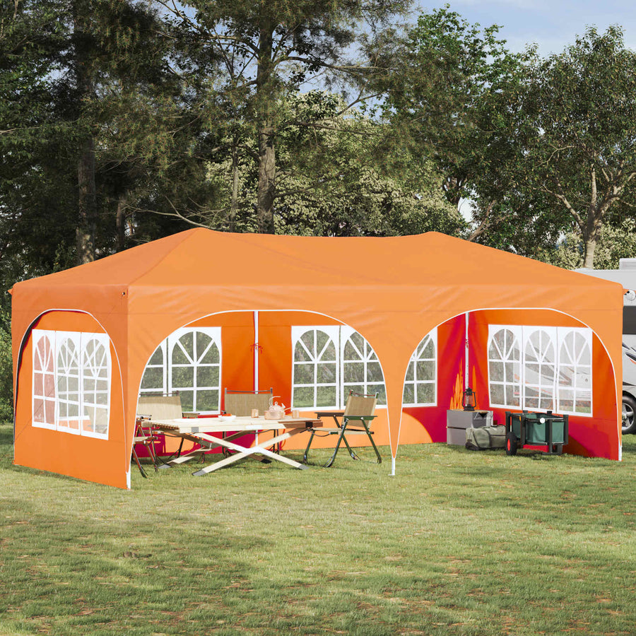 Pop-up Feesttent Oranje 575 x 288 x 245 cm Oxford Stof
