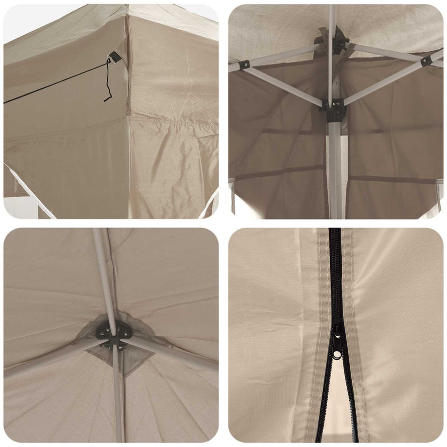 Pop-up Feesttent Crème 575 x 288 x 245 cm Oxford Stof