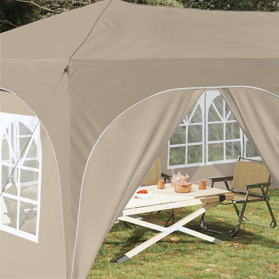Pop-up Feesttent Crème 575 x 288 x 245 cm Oxford Stof