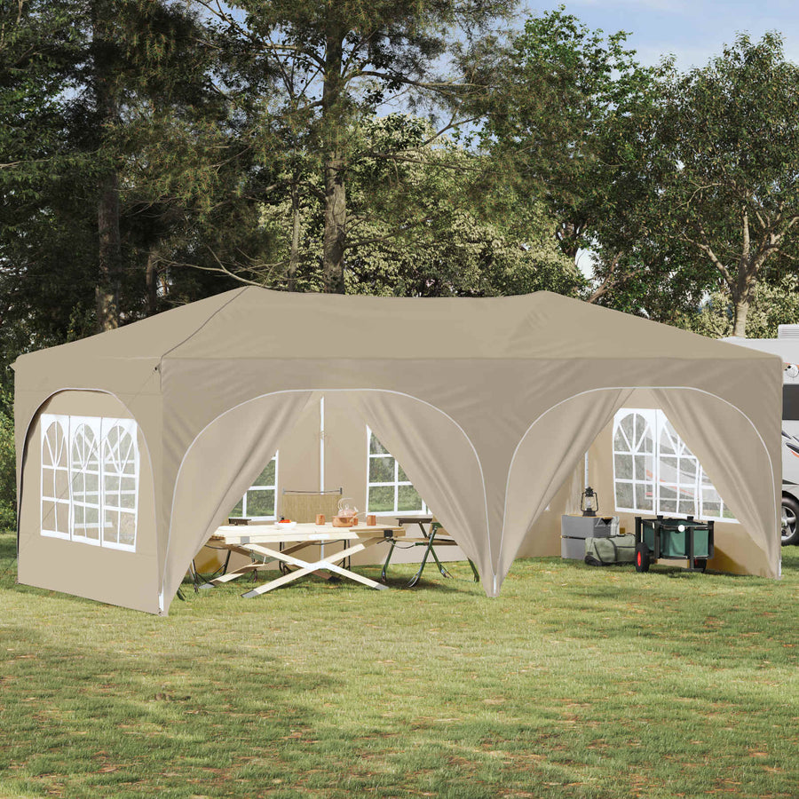 Pop-up Feesttent Crème 575 x 288 x 245 cm Oxford Stof