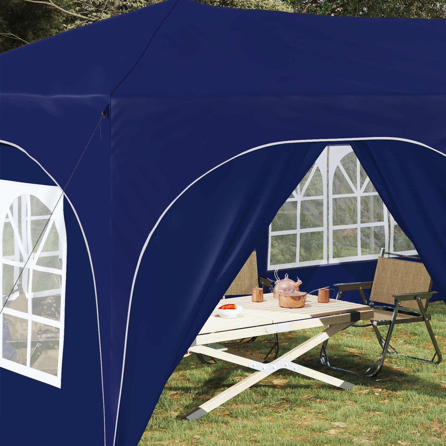 Pop-up Feesttent Blauw 575 x 288 x 245 cm Oxford Stof