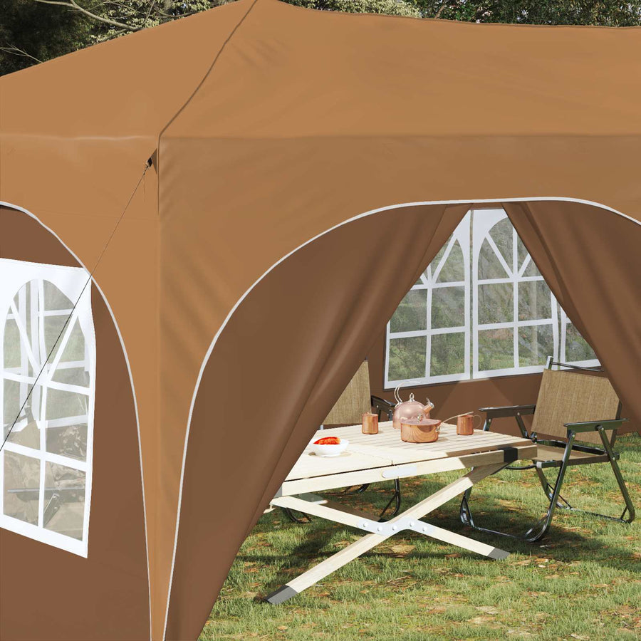 Pop-up Feesttent Beige 575 x 288 x 245 cm Oxford Stof