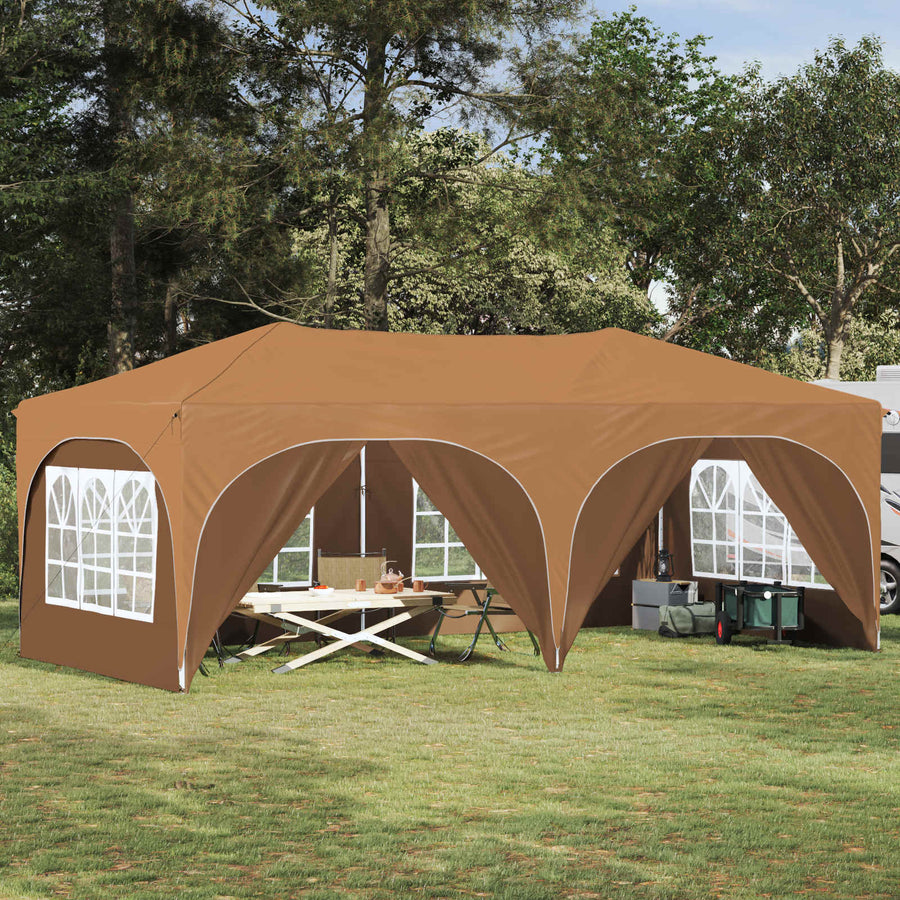 Pop-up Feesttent Beige 575 x 288 x 245 cm Oxford Stof