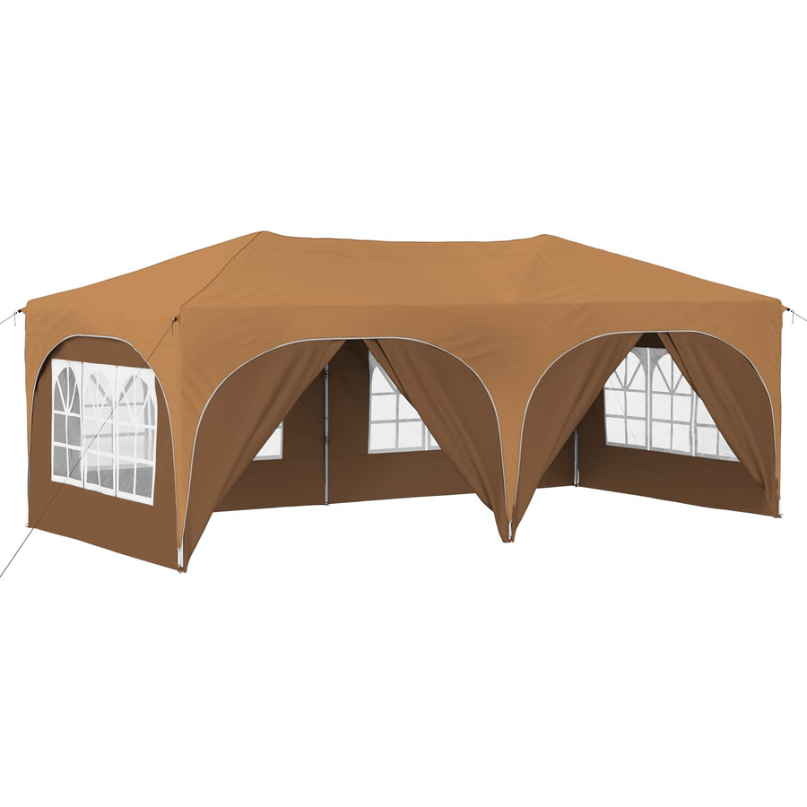 Pop-up Feesttent Beige 575 x 288 x 245 cm Oxford Stof