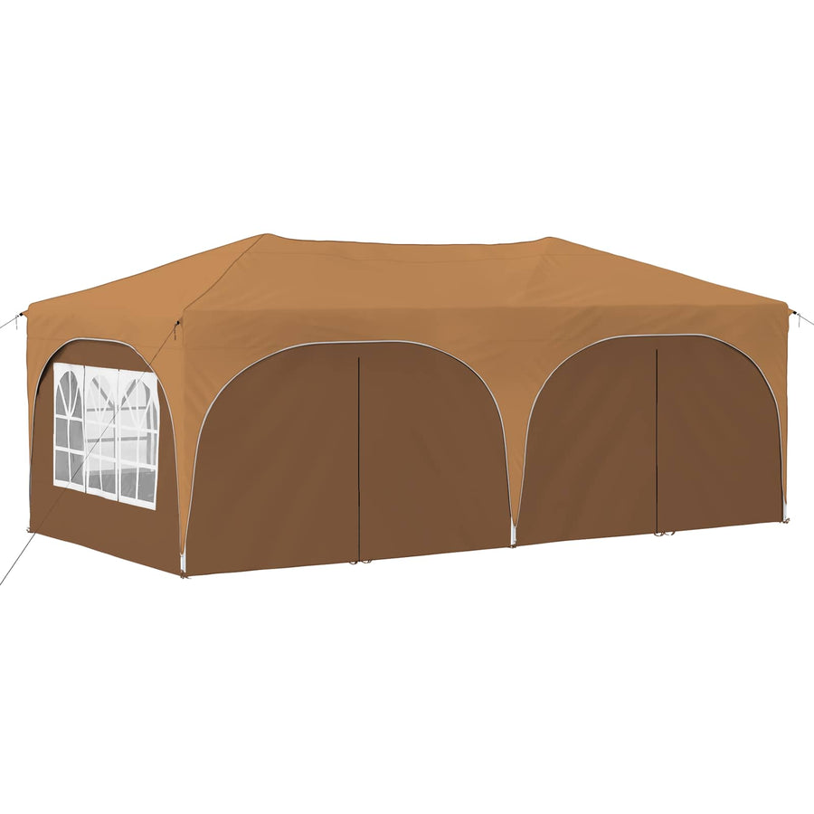 Pop-up Feesttent Beige 575 x 288 x 245 cm Oxford Stof
