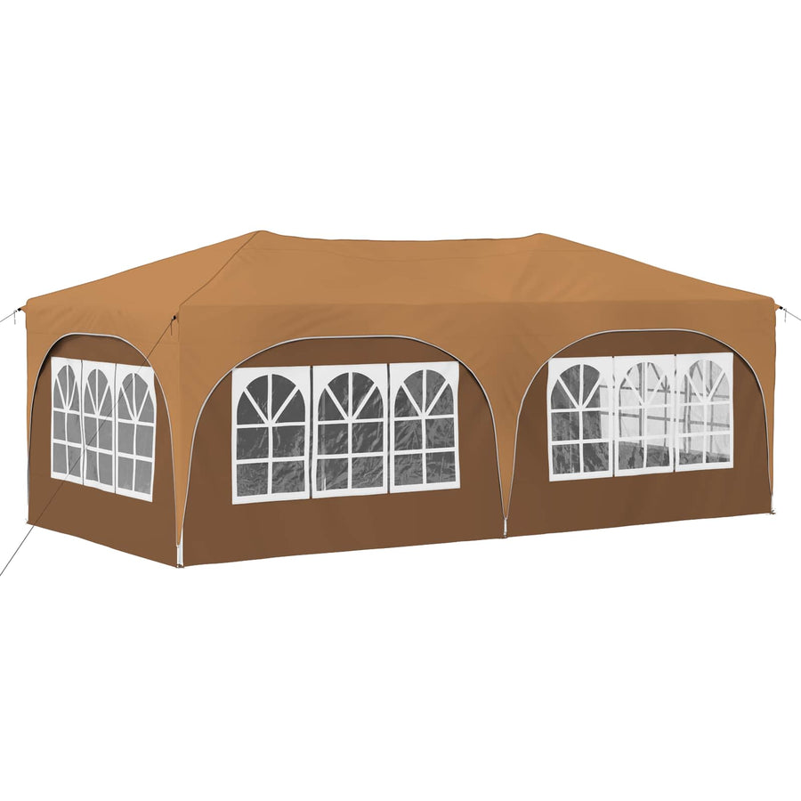 Pop-up Feesttent Beige 575 x 288 x 245 cm Oxford Stof