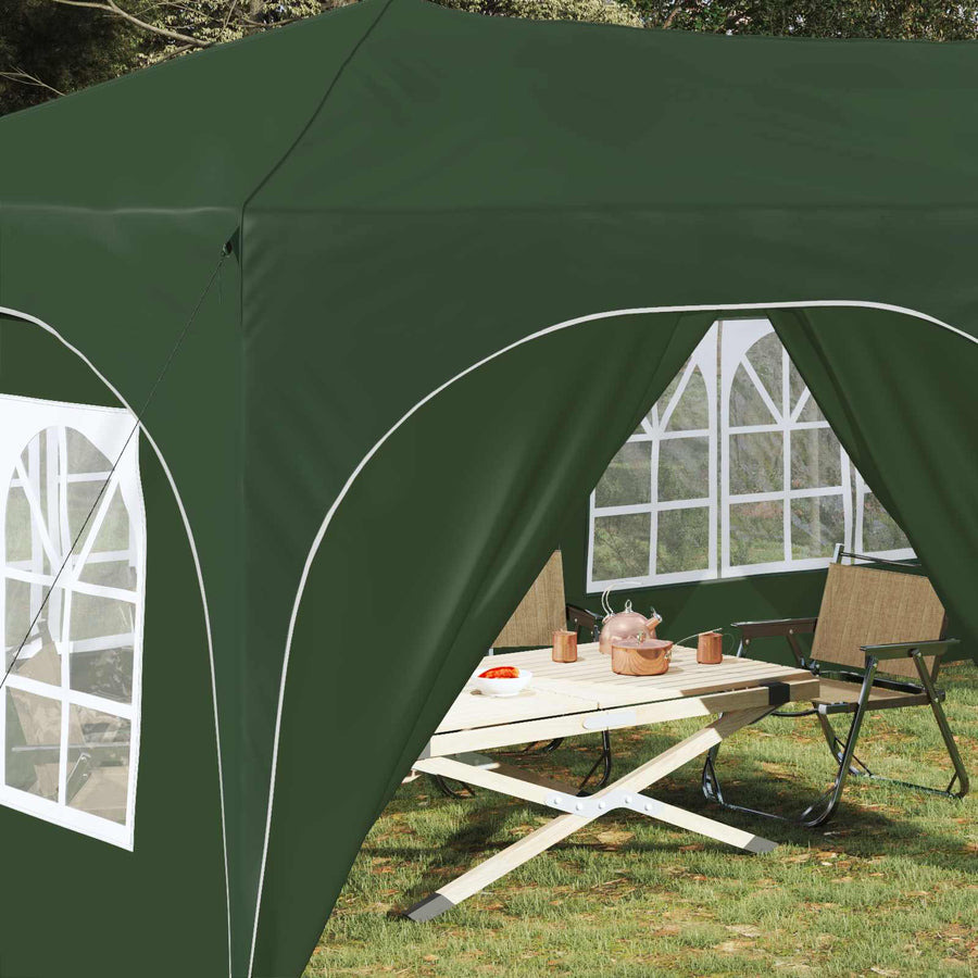 Pop-up Feesttent Groen 575 x 288 x 245 cm Oxford Stof