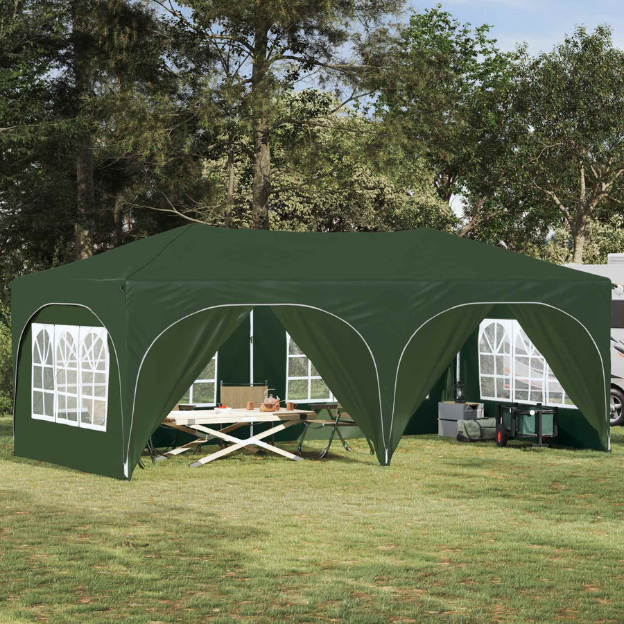 Pop-up Feesttent Groen 575 x 288 x 245 cm Oxford Stof