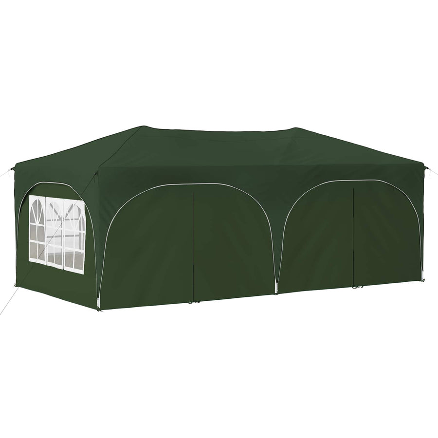 Pop-up Feesttent Groen 575 x 288 x 245 cm Oxford Stof