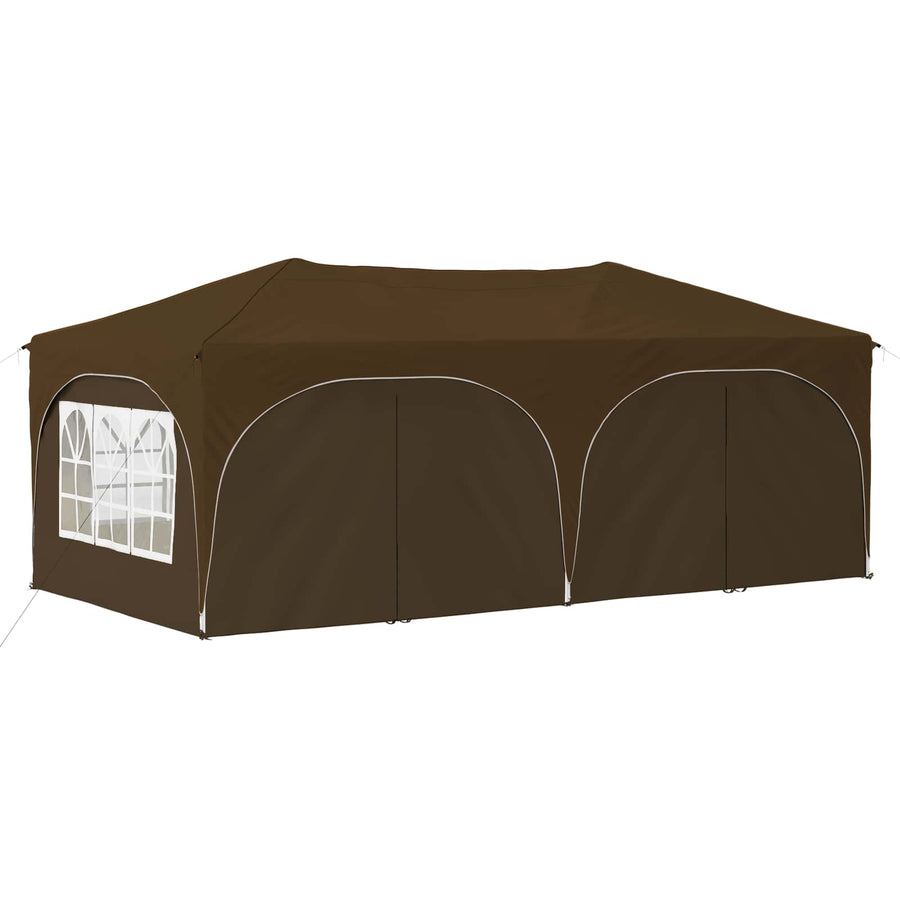Pop-up Feesttent Taupe 575 x 288 x 245 cm Oxford Stof