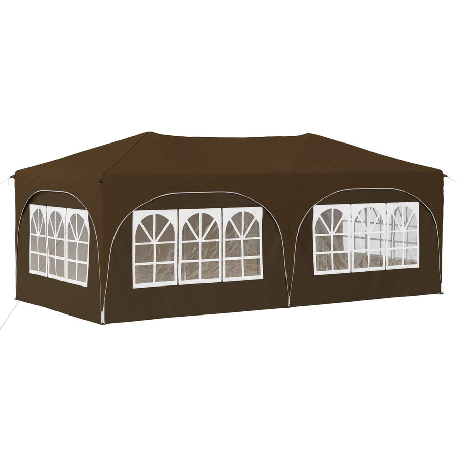 Pop-up Feesttent Taupe 575 x 288 x 245 cm Oxford Stof
