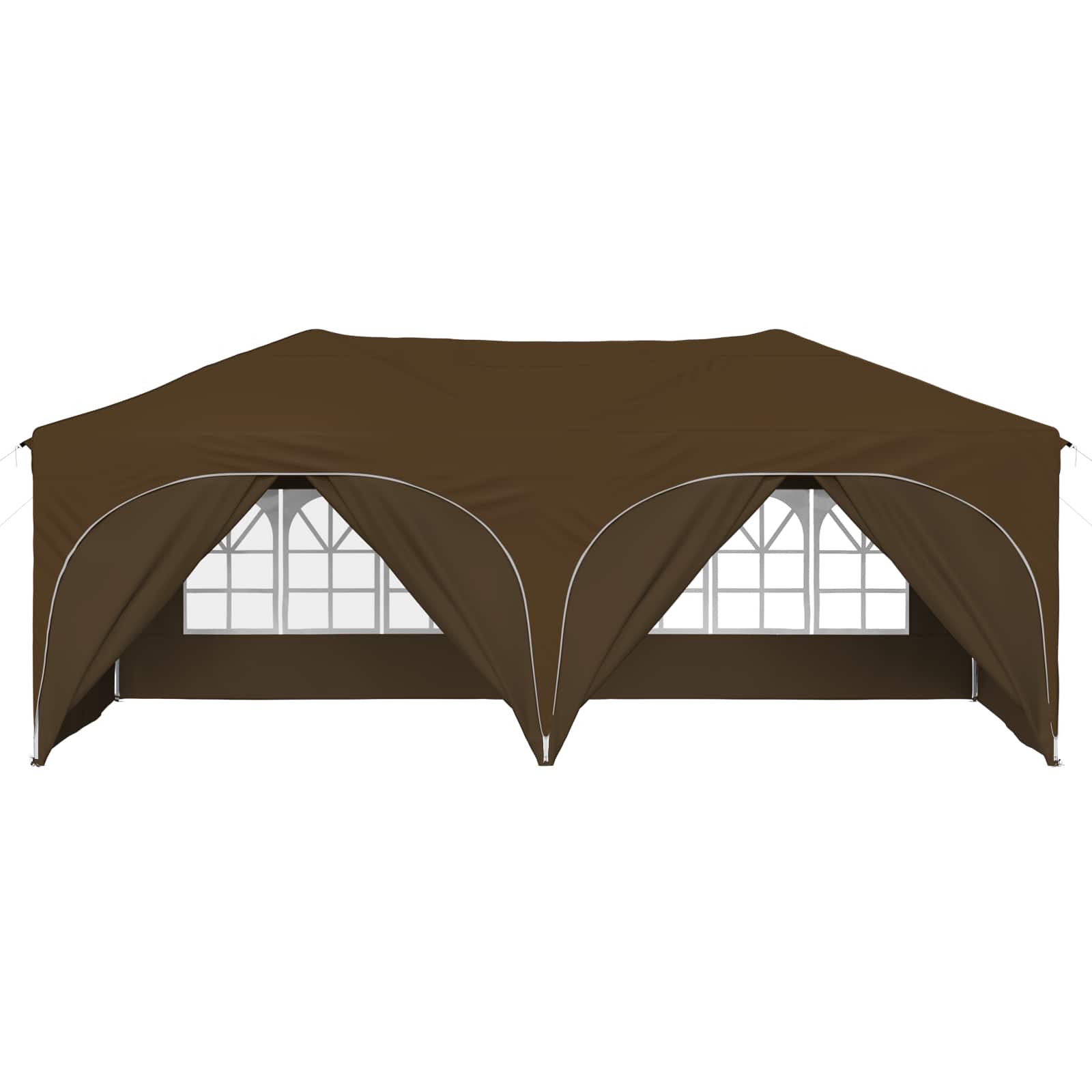 Pop-up Feesttent Taupe 575 x 288 x 245 cm Oxford Stof