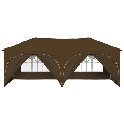 Pop-up Feesttent Taupe 575 x 288 x 245 cm Oxford Stof