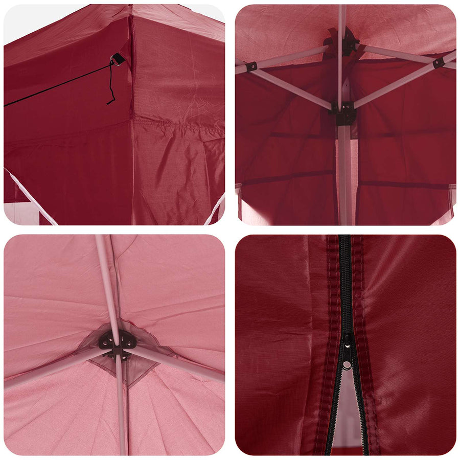 Pop-up Feesttent Bordeauxrood 575 x 288 x 245 cm Oxford Stof