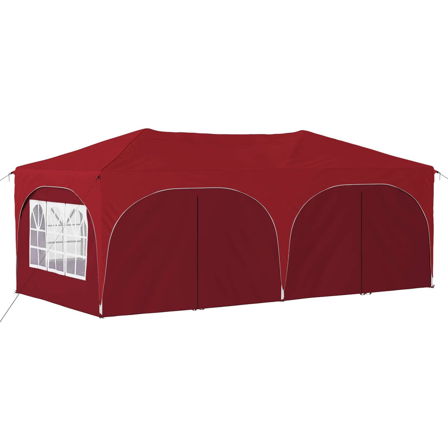 Pop-up Feesttent Bordeauxrood 575 x 288 x 245 cm Oxford Stof